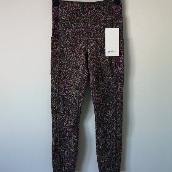 NWT LULULEMON TPGY Multicolor Invigorate High Rise Tight 25" Pants 6 - Picture 1 of 9